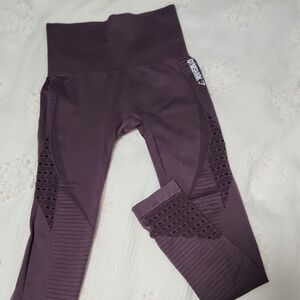 Gymshark Seamless Energy High Waisted Purple Wash Leggings - Small